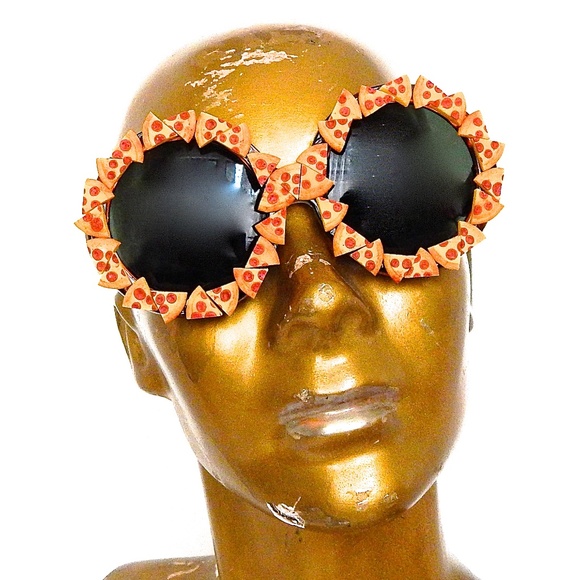 PIZZA PARTY PEPPERONI SLICE DONOVAN GLASSES NEW